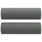 Casa si Gradina - Mobilier - Seturi de mobilier - Seturi living - Set de canapele cu perne, 2 piese, gri inchis, material textil - Infinity.ro