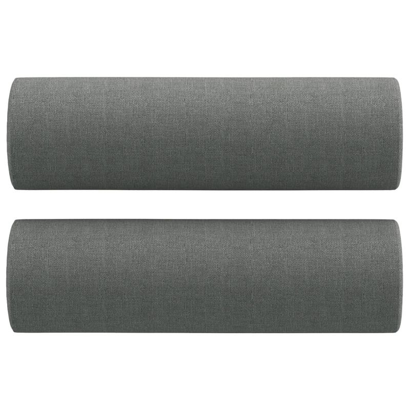 Casa si Gradina - Mobilier - Seturi de mobilier - Seturi living - Set de canapele cu perne, 2 piese, gri inchis, material textil - Infinity.ro