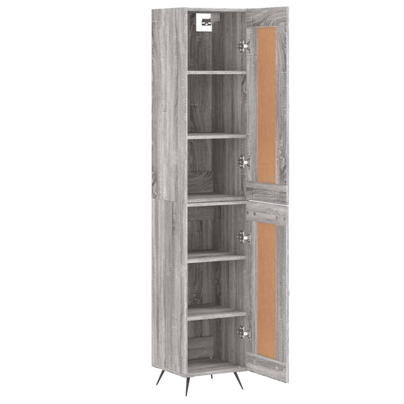 Casa si Gradina - Mobilier - Comode si corpuri - Comode - Dulap inalt, gri sonoma, 34,5x34x180 cm, lemn prelucrat - Infinity.ro