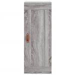 Casa si Gradina - Mobilier - Comode si corpuri - Comode - Dulap inalt, gri sonoma, 34,5x34x180 cm, lemn prelucrat - Infinity.ro