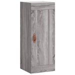 Casa si Gradina - Mobilier - Comode si corpuri - Comode - Dulap inalt, gri sonoma, 34,5x34x180 cm, lemn prelucrat - Infinity.ro