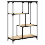 Casa si Gradina - Mobilier - Biblioteci si rafturi - Biblioteci - Raft de carti stejar sonoma, 81x36x115 cm, lemn compozit/otel - Infinity.ro