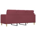 Casa si Gradina - Mobilier - Canapele si coltare - Canapele - Canapea cu 3 locuri, rosu vin, 180 cm, material textil - Infinity.ro