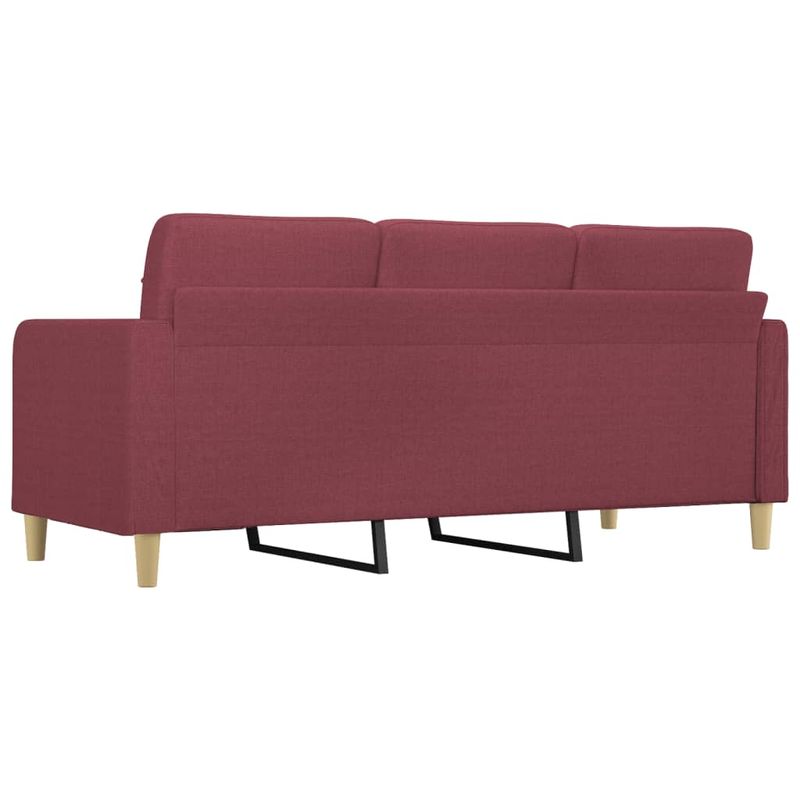 Casa si Gradina - Mobilier - Canapele si coltare - Canapele - Canapea cu 3 locuri, rosu vin, 180 cm, material textil - Infinity.ro