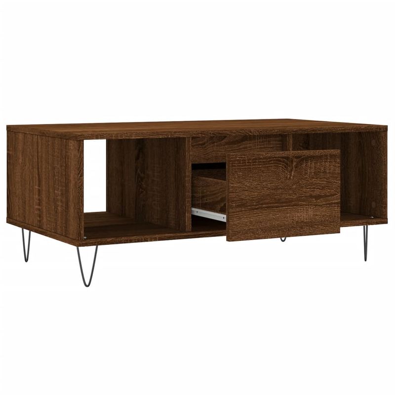 Casa si Gradina - Mobilier - Mese si birouri - Masute de cafea - Masuta de cafea, stejar maro, 90x50x36,5 cm, lemn prelucrat - Infinity.ro
