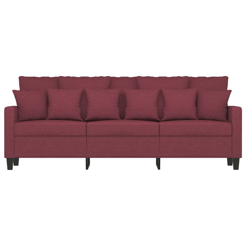 Casa si Gradina - Mobilier - Canapele si coltare - Canapele - Canapea cu 3 locuri, rosu vin, 180 cm, material textil - Infinity.ro