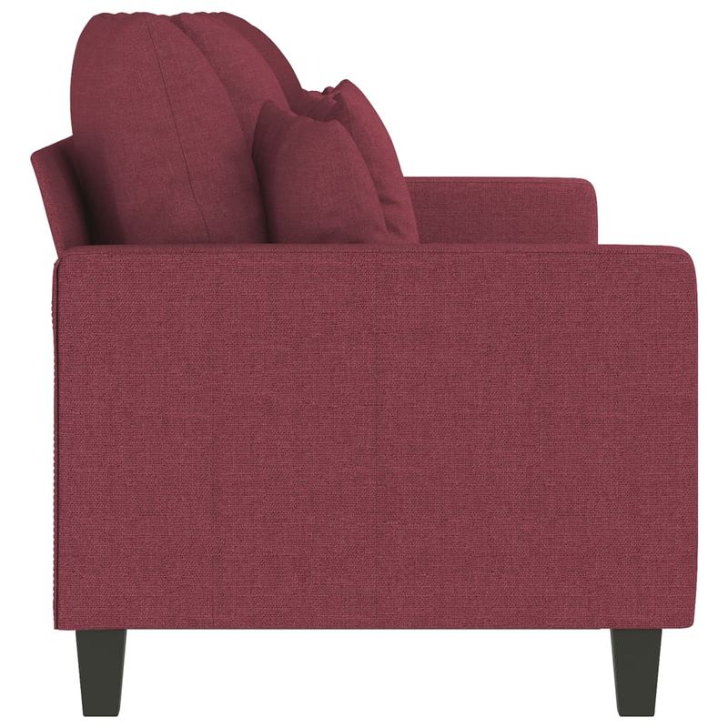 Casa si Gradina - Mobilier - Canapele si coltare - Canapele - Canapea cu 3 locuri, rosu vin, 180 cm, material textil - Infinity.ro
