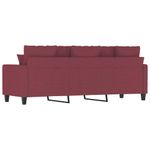 Casa si Gradina - Mobilier - Canapele si coltare - Canapele - Canapea cu 3 locuri, rosu vin, 180 cm, material textil - Infinity.ro
