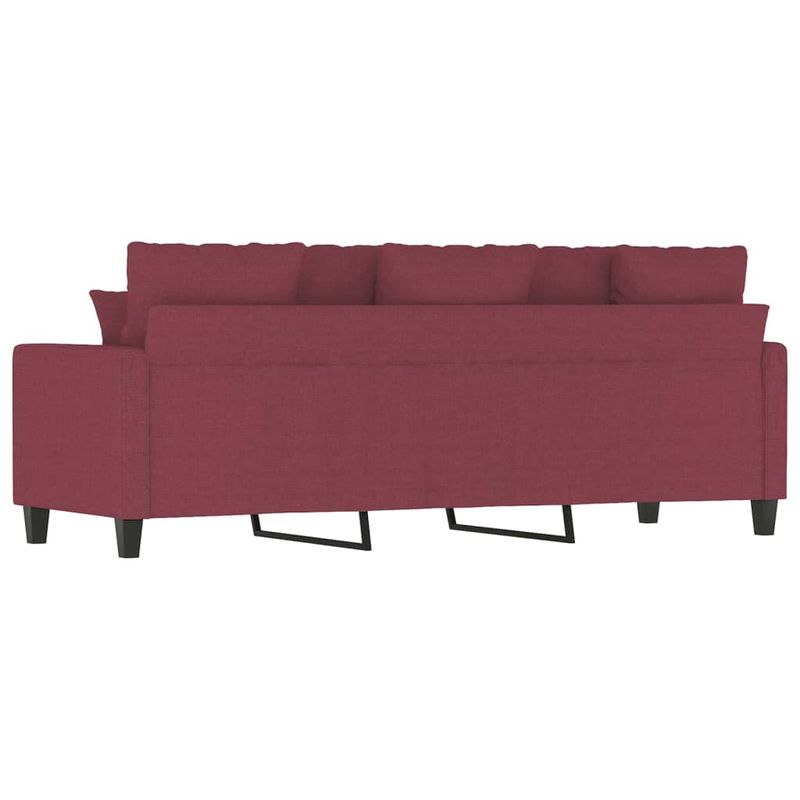 Casa si Gradina - Mobilier - Canapele si coltare - Canapele - Canapea cu 3 locuri, rosu vin, 180 cm, material textil - Infinity.ro
