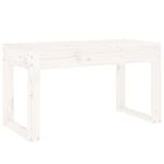 Casa si Gradina - Gradina si terasa - Mobilier exterior - Bancute de gradina - Banca de gradina, alb, 80x38x45 cm, lemn masiv de pin - Infinity.ro
