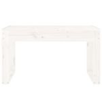 Casa si Gradina - Gradina si terasa - Mobilier exterior - Bancute de gradina - Banca de gradina, alb, 80x38x45 cm, lemn masiv de pin - Infinity.ro
