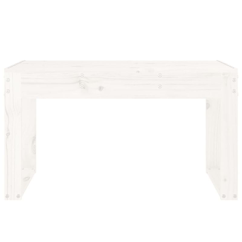 Casa si Gradina - Gradina si terasa - Mobilier exterior - Bancute de gradina - Banca de gradina, alb, 80x38x45 cm, lemn masiv de pin - Infinity.ro