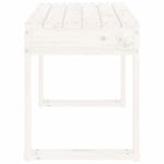 Casa si Gradina - Gradina si terasa - Mobilier exterior - Bancute de gradina - Banca de gradina, alb, 80x38x45 cm, lemn masiv de pin - Infinity.ro