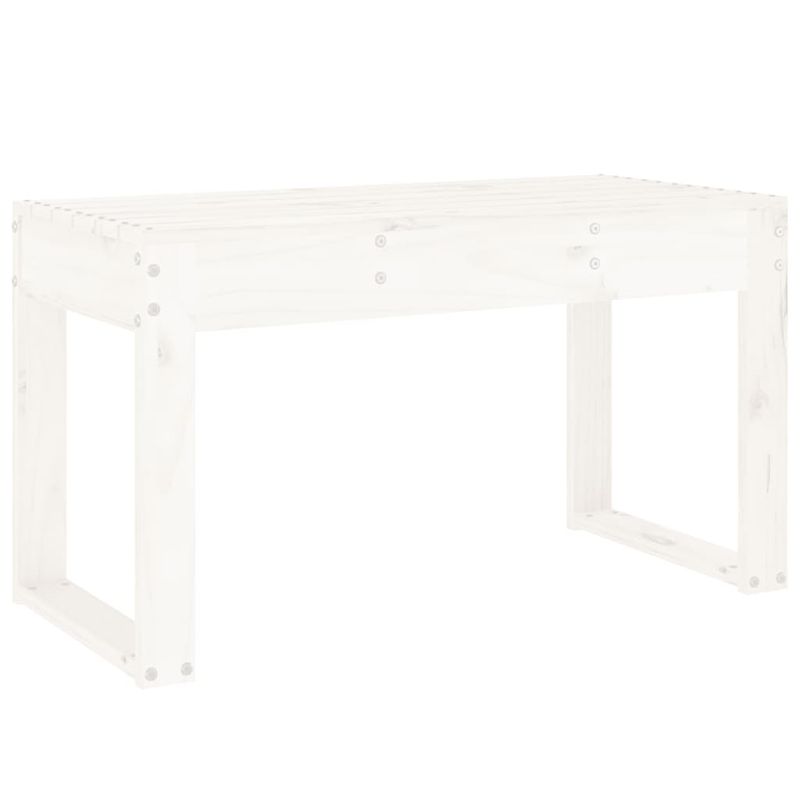 Casa si Gradina - Gradina si terasa - Mobilier exterior - Bancute de gradina - Banca de gradina, alb, 80x38x45 cm, lemn masiv de pin - Infinity.ro
