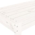 Casa si Gradina - Gradina si terasa - Mobilier exterior - Bancute de gradina - Banca de gradina, alb, 80x38x45 cm, lemn masiv de pin - Infinity.ro