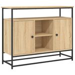 Casa si Gradina - Mobilier - Comode si corpuri - Comode - Servanta, stejar sonoma, 100x35x80 cm, lemn prelucrat - Infinity.ro