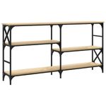 Casa si Gradina - Mobilier - Comode si corpuri - Console - Masuta consola, stejar sonoma, 150x29x76,5 cm, lemn prelucrat - Infinity.ro