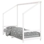 Casa si Gradina - Mobilier - Mobilier copii - Patuturi copii - Cadru de pat pentru copii, alb, 80x200 cm, lemn masiv de pin - Infinity.ro