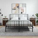 Casa si Gradina - Mobilier - Comode si corpuri - Noptiere - Noptiere, 2 buc., stejar fumuriu, 40x42x60 cm, lemn prelucrat - Infinity.ro