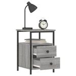 Casa si Gradina - Mobilier - Comode si corpuri - Noptiere - Noptiera, gri sonoma, 34x35,5x50 cm, lemn compozit - Infinity.ro