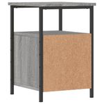 Casa si Gradina - Mobilier - Comode si corpuri - Noptiere - Noptiera, gri sonoma, 34x35,5x50 cm, lemn compozit - Infinity.ro