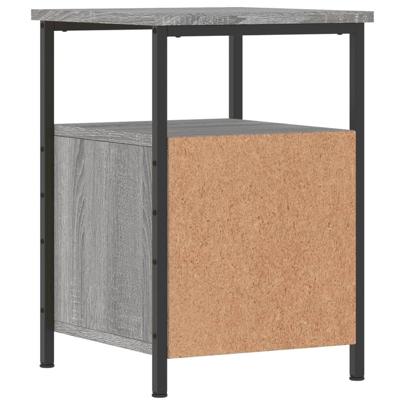 Casa si Gradina - Mobilier - Comode si corpuri - Noptiere - Noptiera, gri sonoma, 34x35,5x50 cm, lemn compozit - Infinity.ro