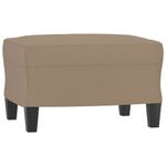 Casa si Gradina - Mobilier - Canapele si coltare - Canapele - Canapea cu 3 locuri / taburet cappuccino 180 cm piele ecologica - Infinity.ro