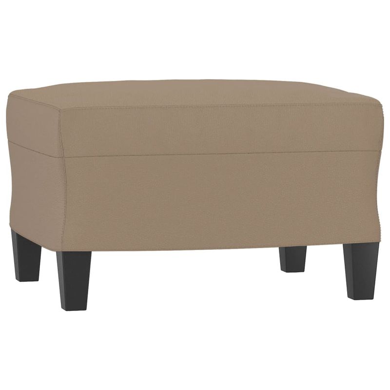 Casa si Gradina - Mobilier - Canapele si coltare - Canapele - Canapea cu 3 locuri / taburet cappuccino 180 cm piele ecologica - Infinity.ro