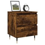 Casa si Gradina - Mobilier - Comode si corpuri - Noptiere - Noptiere, 2 buc., stejar fumuriu, 40x35x50 cm, lemn compozit - Infinity.ro