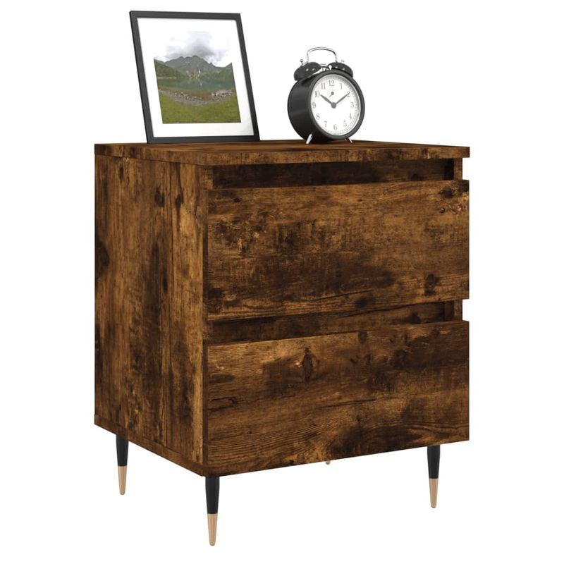 Casa si Gradina - Mobilier - Comode si corpuri - Noptiere - Noptiere, 2 buc., stejar fumuriu, 40x35x50 cm, lemn compozit - Infinity.ro