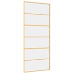 Casa si Gradina - Constructii - Usi interior, exterior si garaj - Usi garaj - Usa glisanta, auriu, 90x205 cm, sticla ESG mata si aluminiu - Infinity.ro