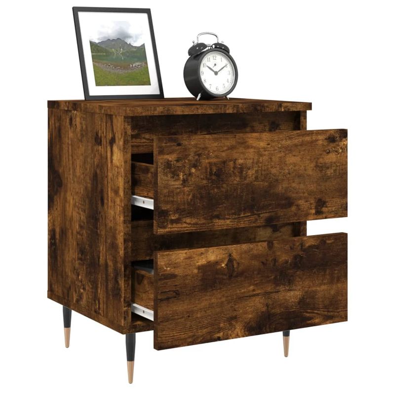 Casa si Gradina - Mobilier - Comode si corpuri - Noptiere - Noptiere, 2 buc., stejar fumuriu, 40x35x50 cm, lemn compozit - Infinity.ro
