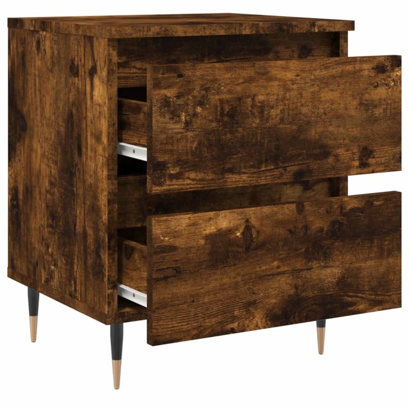 Casa si Gradina - Mobilier - Comode si corpuri - Noptiere - Noptiere, 2 buc., stejar fumuriu, 40x35x50 cm, lemn compozit - Infinity.ro