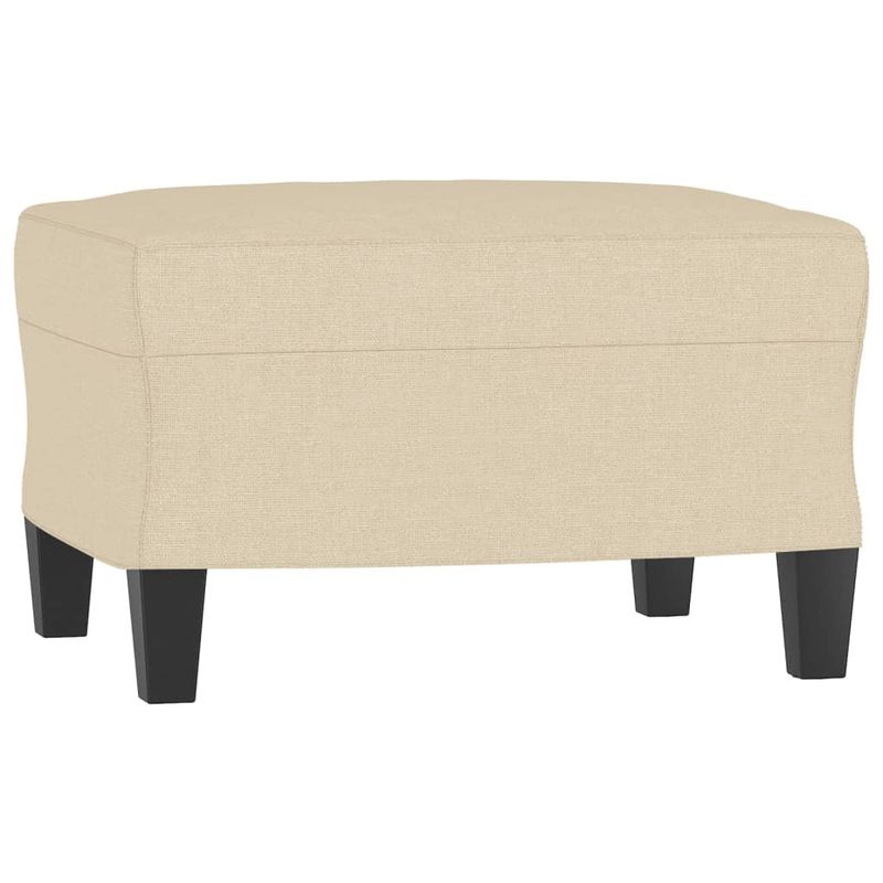 Casa si Gradina - Mobilier - Scaune si fotolii - Fotolii - Fotoliu canapea cu taburet, crem, 60 cm, material textil - Infinity.ro