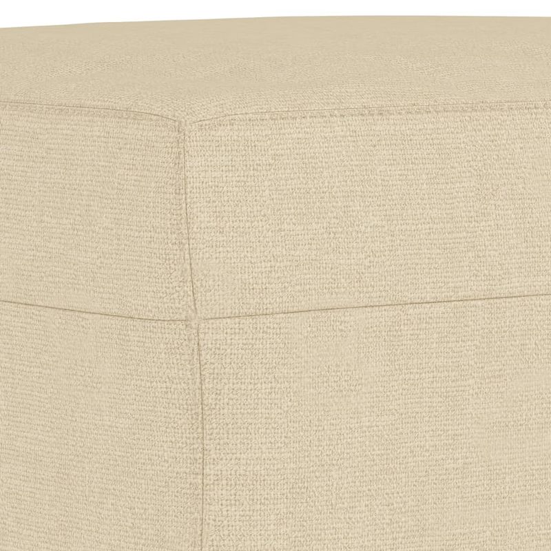 Casa si Gradina - Mobilier - Scaune si fotolii - Fotolii - Fotoliu canapea cu taburet, crem, 60 cm, material textil - Infinity.ro