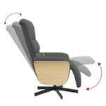 Ingrijire personala si Cosmetice - Sanatate si wellness - Articole wellness - Fotolii de masaj - Fotoliu masaj rabatabil cu suport picioare, gri inchis, textil - Infinity.ro