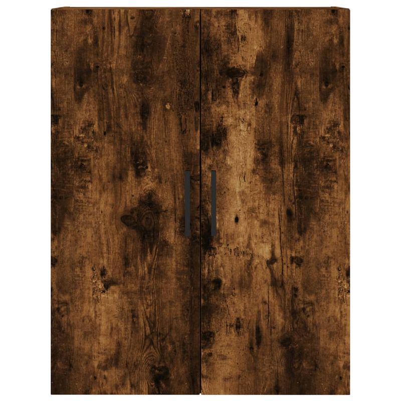 Casa si Gradina - Mobilier - Comode si corpuri - Comode - Dulapuri montate pe perete, 2 buc, stejar afumat, 69,5x34x90 cm, model negru model tub - Infinity.ro