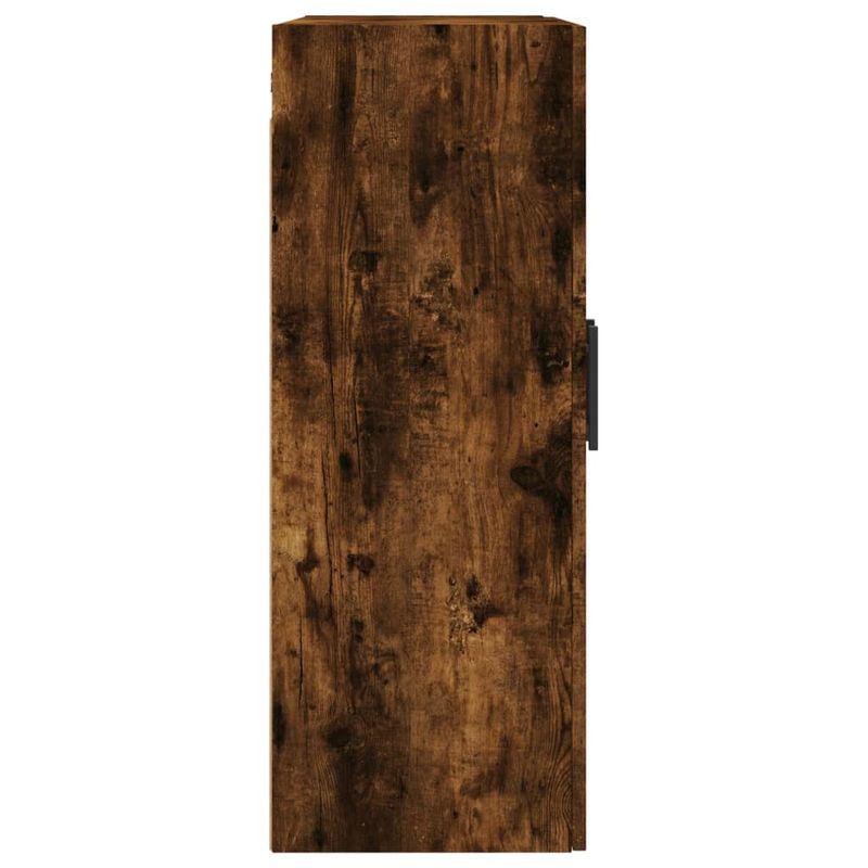 Casa si Gradina - Mobilier - Comode si corpuri - Comode - Dulapuri montate pe perete, 2 buc, stejar afumat, 69,5x34x90 cm, model negru model tub - Infinity.ro