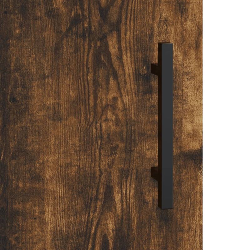Casa si Gradina - Mobilier - Comode si corpuri - Comode - Dulapuri montate pe perete, 2 buc, stejar afumat, 69,5x34x90 cm, model negru model tub - Infinity.ro