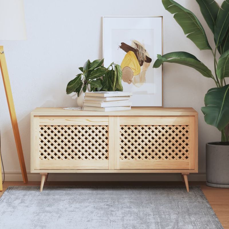 Casa si Gradina - Mobilier - Dulapuri si sifoniere - Dulapuri - Usi de dulap cu zabrele 2 buc. 59,5x39,5 cm, lemn masiv de pin - Infinity.ro