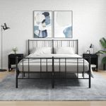 Casa si Gradina - Mobilier - Comode si corpuri - Noptiere - Noptiere, 2 buc., negru, 40x35x50 cm, lemn compozit - Infinity.ro