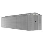 Casa si Gradina - Gradina si terasa - Casute de gradina - Sopron de gradina, gri deschis, 191x895x198 cm otel galvanizat - Infinity.ro
