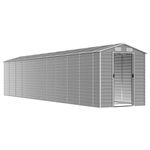 Casa si Gradina - Gradina si terasa - Casute de gradina - Sopron de gradina, gri deschis, 191x895x198 cm otel galvanizat - Infinity.ro