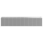 Casa si Gradina - Gradina si terasa - Casute de gradina - Sopron de gradina, gri deschis, 191x895x198 cm otel galvanizat - Infinity.ro