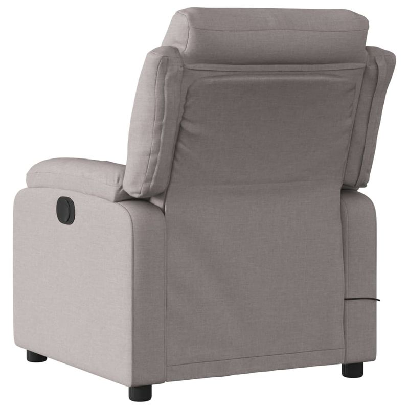 Ingrijire personala si Cosmetice - Sanatate si wellness - Articole wellness - Fotolii de masaj - Fotoliu de masaj rabatabil, gri taupe, material textil - Infinity.ro