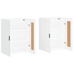 Casa si Gradina - Mobilier - Comode si corpuri - Comode - Dulapuri montate pe perete, 2 buc, alb, lemn prelucrat - Infinity.ro