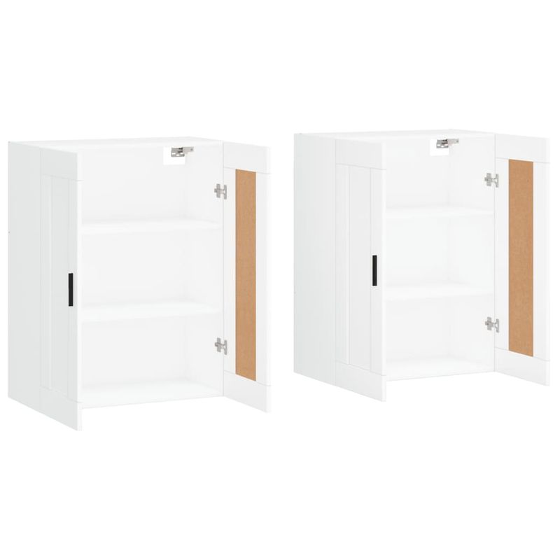 Casa si Gradina - Mobilier - Comode si corpuri - Comode - Dulapuri montate pe perete, 2 buc, alb, lemn prelucrat - Infinity.ro