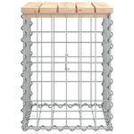 Casa si Gradina - Gradina si terasa - Mobilier exterior - Bancute de gradina - Banca de gradina, design gabion, 33x31x42 cm, lemn masiv de pin - Infinity.ro