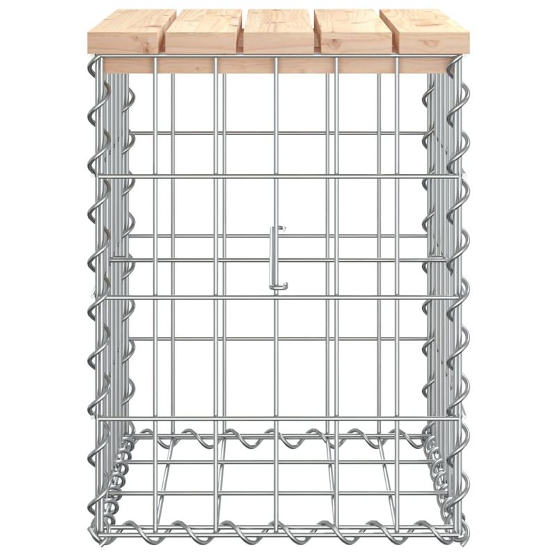 Casa si Gradina - Gradina si terasa - Mobilier exterior - Bancute de gradina - Banca de gradina, design gabion, 33x31x42 cm, lemn masiv de pin - Infinity.ro