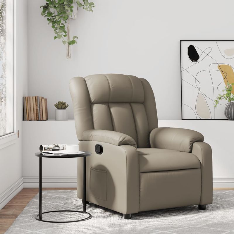 Casa si Gradina - Mobilier - Scaune si fotolii - Fotolii - Fotoliu rabatabil, cappuccino, piele ecologica - Infinity.ro